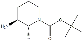 tert-butyl (2R,3S)-3-amino-2-methylpiperidine-1-carboxylate 구조식 이미지