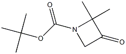 tert-butyl 2,2-dimethyl-3-oxoazetidine-1-carboxylate 구조식 이미지