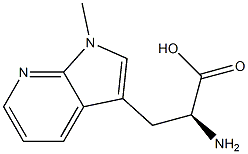 (2S)-2-amino-3-{1-methyl-1H-pyrrolo[2,3-b]pyridin-3-yl}propanoic acid Structure