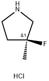 (S)-3-fluoro-3-methylpyrrolidine hydrochloride 구조식 이미지