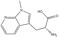 (2R)-2-amino-3-{1-methyl-1H-pyrrolo[2,3-b]pyridin-3-yl}propanoic acid Structure