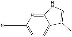 3-methyl-1H-pyrrolo[2,3-b]pyridine-6-carbonitrile 구조식 이미지