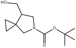 tert-butyl 7-(hydroxymethyl)-5-azaspiro[2.4]heptane-5-carboxylate 구조식 이미지