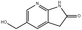 5-(hydroxymethyl)-1,3-dihydro-2H-pyrrolo[2,3-b]pyridin-2-one 구조식 이미지