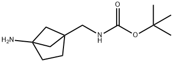 tert-butyl N-({4-aminobicyclo[2.1.1]hexan-1-yl}methyl)carbamate 구조식 이미지