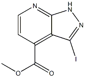 methyl 3-iodo-1H-pyrazolo[3,4-b]pyridine-4-carboxylate Structure