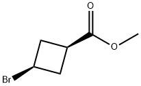 methyl cis-3-bromocyclobutane-1-carboxylate Structure