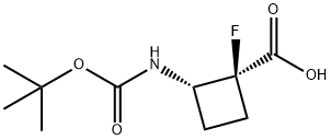 (1S,2S)-2-{[(tert-butoxy)carbonyl]amino}-1-fluorocyclobutane-1-carboxylic acid Structure