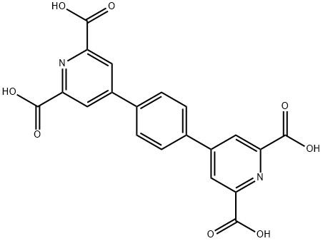 4,4'-(1,4-phenylene)bis(pyridine-2,6-dicarboxylic acid) Structure