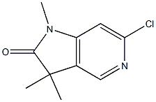 6-chloro-1,3,3-trimethyl-1,3-dihydro-2H-pyrrolo[3,2-c]pyridin-2-one Structure