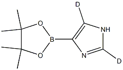 4-(4,4,5,5-tetramethyl-1,3,2-dioxaborolan-2-yl)-1H-imidazole-2,5-d2 Structure