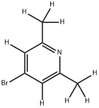 4-bromo-2,6-bis(methyl-d3)pyridine-3,5-d2 구조식 이미지