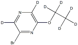 2-Bromo-6-ethoxypyrazine-d7 Structure