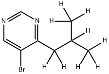 5-Bromo-4-(iso-butyl-d9)-pyrimidine Structure