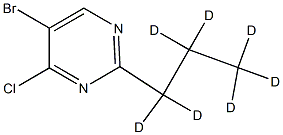 5-Bromo-4-chloro-2-(n-propyl-d7)-pyrimidine Structure