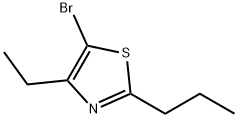 5-Bromo-4-ethyl-2-(n-propyl)thiazole 구조식 이미지