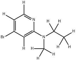 4-Bromo-2-methylethylaminopyridine-d11 구조식 이미지