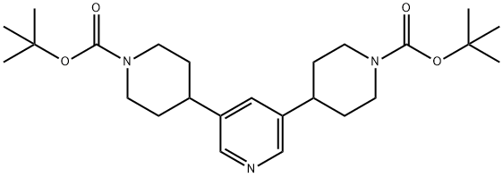 3,5-DI(N-BOC-PIPERIDIN-4-YL)PYRIDINE Structure