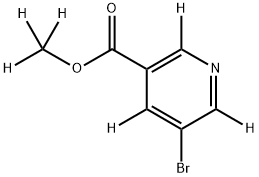 3-Bromo-5-methoxycarbonylpyridine-d6 Structure