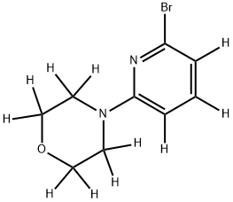 2-Bromo-6-(morpholino)pyridine-d11 Structure
