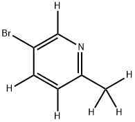 3-Bromo-6-methylpyridine-d6 구조식 이미지