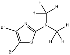 4,5-Dibromo-2-dimethylaminothiazole-d6 Structure
