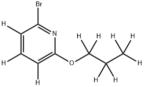 2-Bromo-6-(n-propoxy)pyridine-d10 구조식 이미지