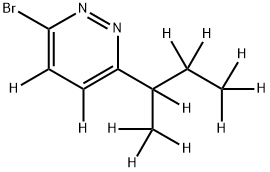 3-Bromo-6-(sec-butyl)pyridazine-d11 구조식 이미지