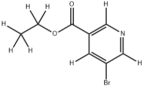 3-Bromo-5-ethoxycarbonylpyridine-d8 구조식 이미지