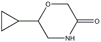 6-cyclopropylmorpholin-3-one Structure