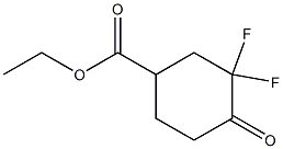 ethyl 3,3-difluoro-4-oxocyclohexane-1-carboxylate Structure