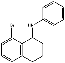 (8-Bromo-1,2,3,4-tetrahydro-naphthalen-1-yl)-phenyl-amine Structure