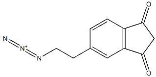 1H-Indene-1,3(2H)-dione, 5-(2-azidoethyl)- Structure