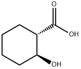 (1S,2S)-2-Hydroxycyclohexane-1-carboxylic acid 구조식 이미지