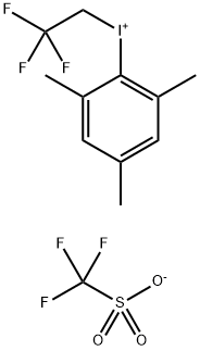 Mesityl(2,2,2-trifluoroethyl)iodonium trifluoromethanesulfonate Structure
