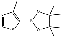 4-METHYLTHIAZOLE-5-BORONIC ACID PINACOL ESTER Structure