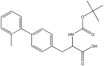 Boc-4-(2-methylphenyl)-DL-phenylalanine 구조식 이미지