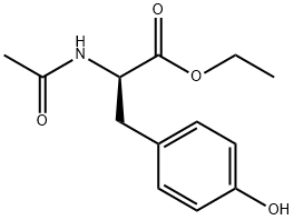 ethyl (2R)-2-acetamido-3-(4-hydroxyphenyl)propanoate 구조식 이미지