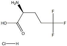 (2S)-2-amino-5,5,5-trifluoropentanoic acid hydrochloride 구조식 이미지