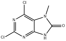 8H-Purin-8-one, 2,6-dichloro-7,9-dihydro-7-methyl- Structure