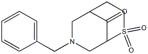 7-benzyl-2-thia-7-azabicyclo[3.3.1]nonan-9-one 2,2-dioxide Structure