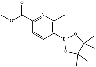 2-Methyl-6-(methoxycarbonyl)pyridine-3-boronic acid pinacol ester Structure