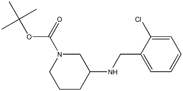 tert-butyl 3-((2-chlorobenzyl)amino)piperidine-1-carboxylate Structure