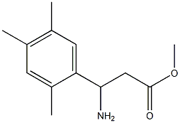 METHYL 3-AMINO-3-(2,4,5-TRIMETHYLPHENYL)PROPANOATE Structure