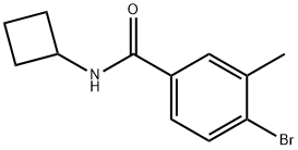 4-Bromo-N-cyclobutyl-3-methylbenzamide 구조식 이미지