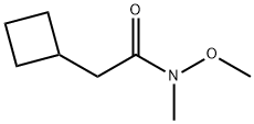 Cyclobutaneacetamide, N-methoxy-N-methyl- Structure