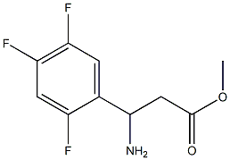 METHYL 3-AMINO-3-(2,4,5-TRIFLUOROPHENYL)PROPANOATE Structure