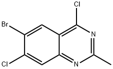 6-bromo-4,7-dichloro-2-methylquinazoline Structure
