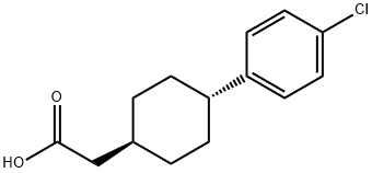 2-((1r,4r)-4-(4-chlorophenyl)cyclohexyl)acetic acid Structure