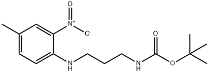 tert-Butyl (3-((4-methyl-2-nitrophenyl)amino)propyl)carbamate 구조식 이미지